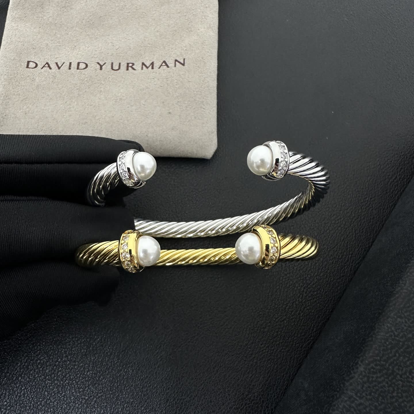 David Yurman Cable Collectibles Pearl Cuff Bracelet David Yurman Cable Collectibles Pearl Cuff Bracelet